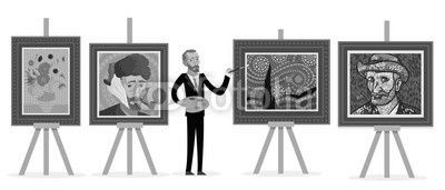 impressionist painter painting portraits landscapes and sunflowers