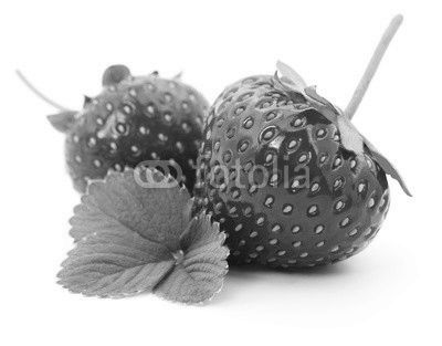 Strawberry with leaves