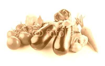 Vegetables isolated on a white background