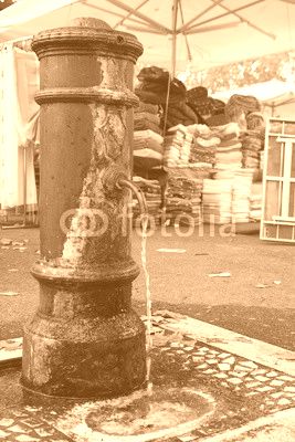 The pump for drinking water