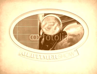 Oldtimer Show - Typo Lampe