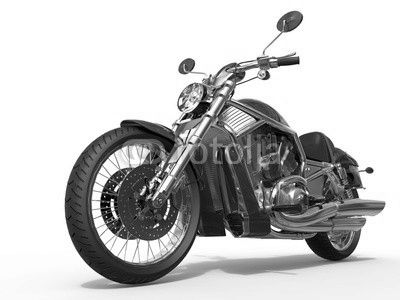 Powerful Vintage Motorcycle - Closeup