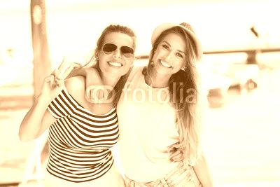 friends having fun outdoors in summer