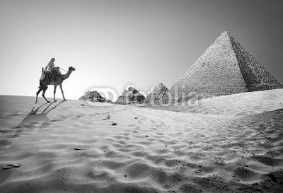 Pyramids in desert
