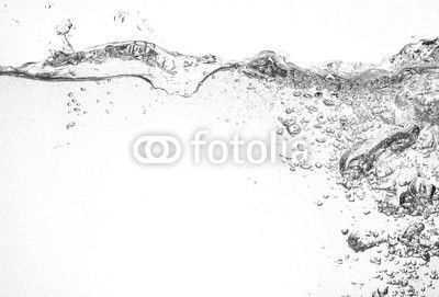 Water background. Splash with bubbles