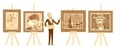 impressionist painter painting portraits landscapes and sunflowers