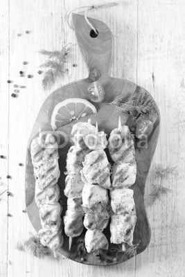 grilled chicken on board