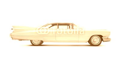 Cadillac Eldorado 1959 isolated on white. All Logos Removed.