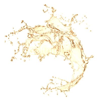 blue water splash isolated