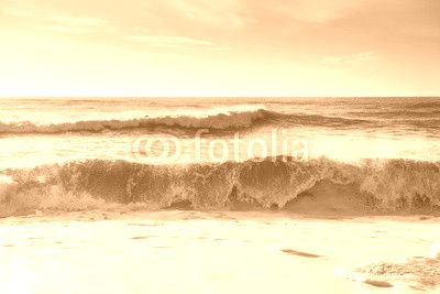 Breaking ocean waves