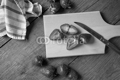 Fresh natural chopped strawberry.