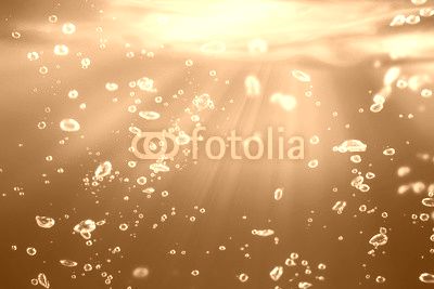 air bubbles under water